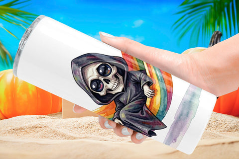 Tumbler Tropical Trick or Treater Sublimation artnoy 
