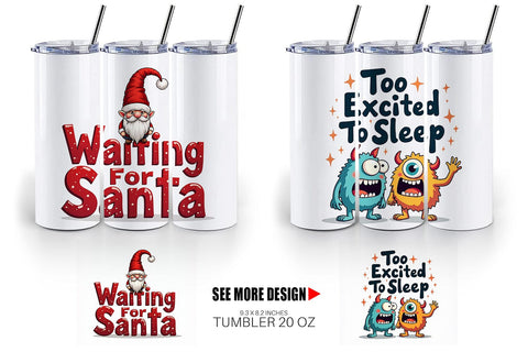 Tumbler Ugly Cute Christmas Countdown: Quirky Quotes Sublimation artnoy 