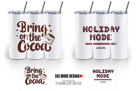 Tumbler Ugly Cute Christmas Countdown: Quirky Quotes Sublimation artnoy 