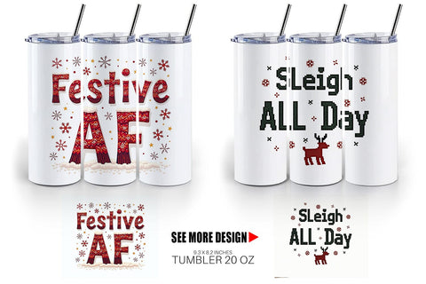 Tumbler Ugly Sweater Sayings: Tacky & Trendy Quotes Sublimation artnoy 
