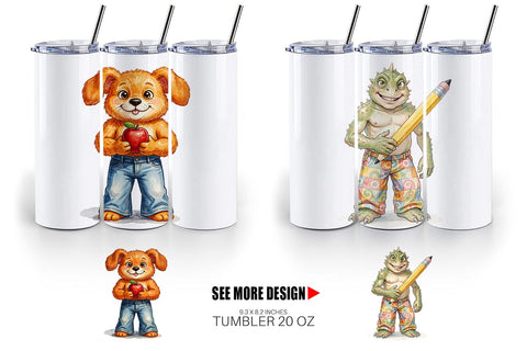 Tumbler UglyCute 70s Monster Teacher Sublimation artnoy 
