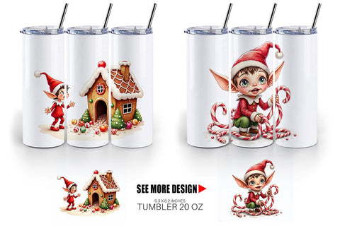 Tumbler UglyCute Christmas Bake-Off Disaster Sublimation artnoy 