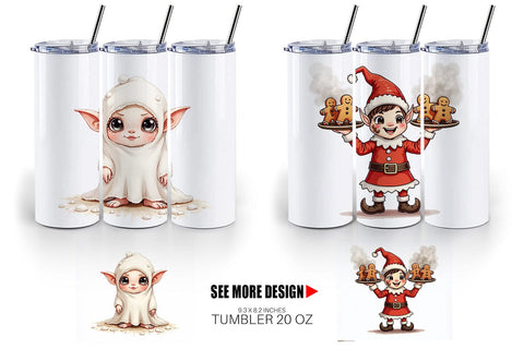 Tumbler UglyCute Christmas Bake-Off Disaster Sublimation artnoy 