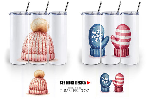 Tumbler UglyCute Christmas Sweaters Sublimation artnoy 