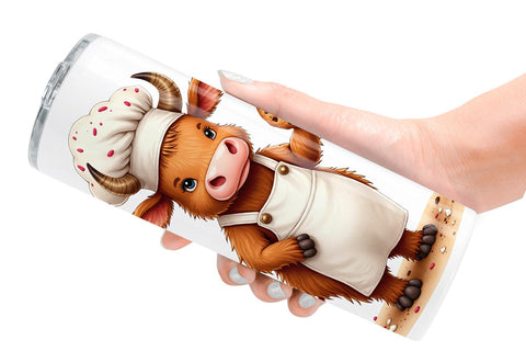 Tumbler UglyCute Highland Cow Occupations Quirky Jobs & Hobbies Sublimation artnoy 