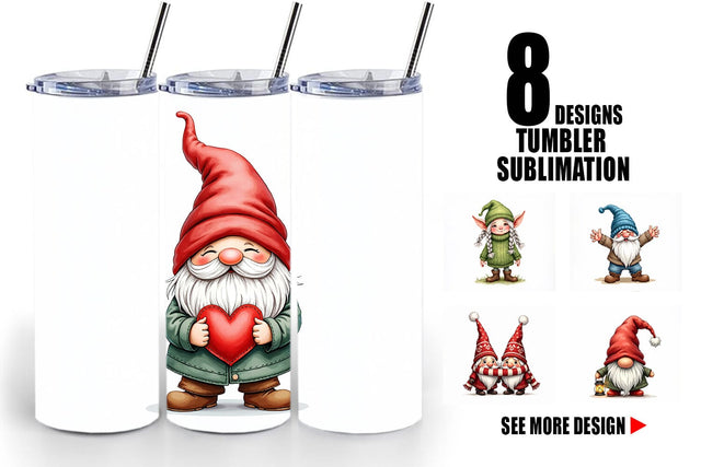Tumbler UglyCute Nordic Gnomes Sublimation artnoy 