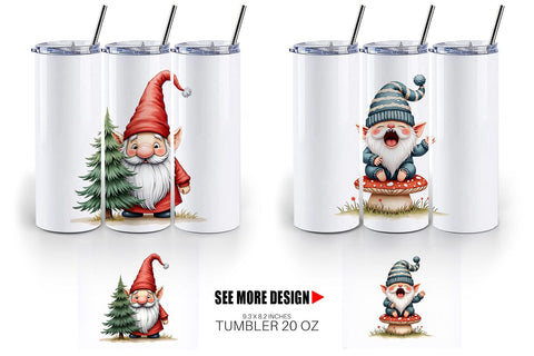 Tumbler UglyCute Nordic Gnomes Sublimation artnoy 