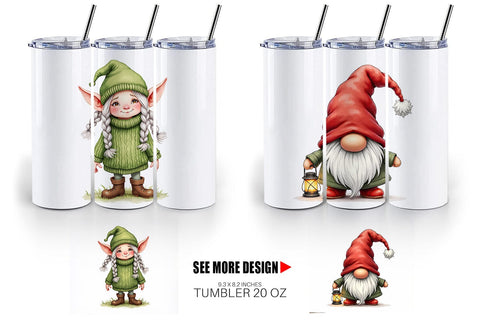 Tumbler UglyCute Nordic Gnomes Sublimation artnoy 