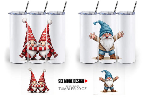 Tumbler UglyCute Nordic Gnomes Sublimation artnoy 