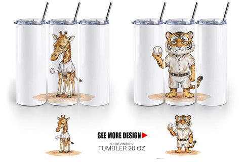 Tumbler Unbothered Baseball Pitcher Watercolor Sublimation artnoy 