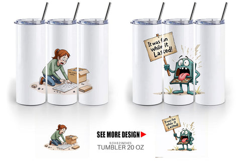 Tumbler Unboxing Regret Sublimation artnoy 