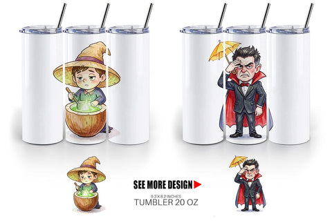Tumbler Unimpressed Summerween Ghouls Sublimation artnoy 