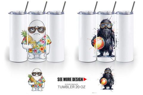 Tumbler Unimpressed Summerween Ghouls Sublimation artnoy 