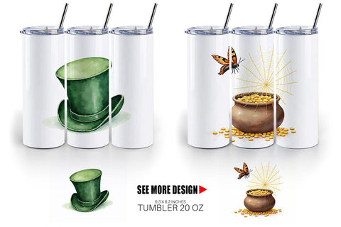 Tumbler Unlucky Charms Retro Sublimation artnoy 