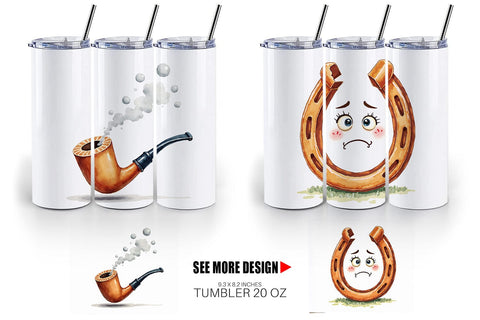 Tumbler Unlucky Charms Retro Sublimation artnoy 