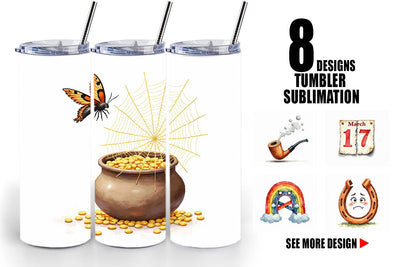 Tumbler Unlucky Charms Retro Sublimation artnoy 