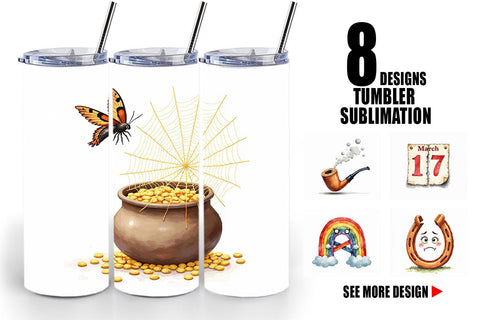 Tumbler Unlucky Charms Retro Sublimation artnoy 