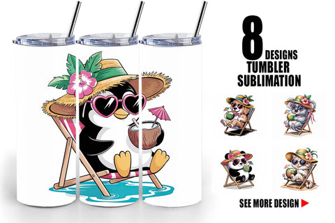 Tumbler Vacation Animal Sublimation artnoy 