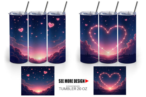 Tumbler Valentine Night Sublimation artnoy 