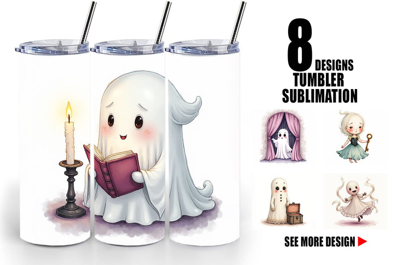 Tumbler Victorian Dollhouse Ghosts Sublimation artnoy 