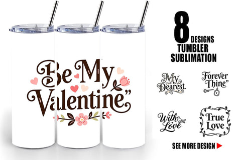 Tumbler Victorian Romance Valentine Quotes Sublimation artnoy 