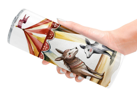 Tumbler Vintage Animal Circus Sublimation artnoy 