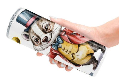 Tumbler Vintage Animal Circus Sublimation artnoy 