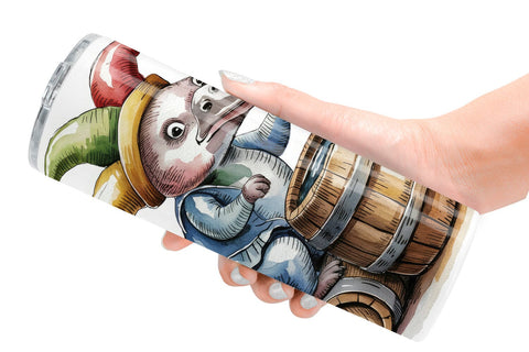 Tumbler Vintage Animal Circus Sublimation artnoy 