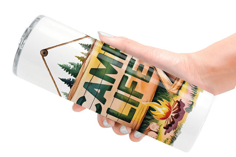 Tumbler Vintage Camping Vibes Sublimation artnoy 