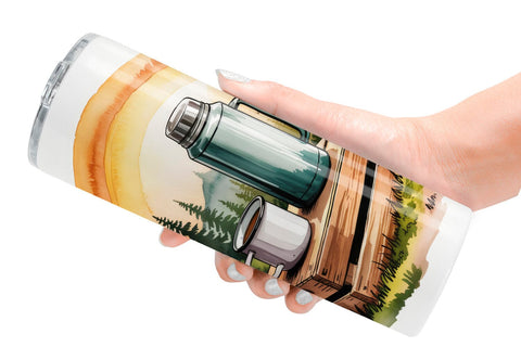 Tumbler Vintage Camping Vibes Sublimation artnoy 