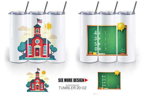 Tumbler Vintage Classroom Sublimation artnoy 