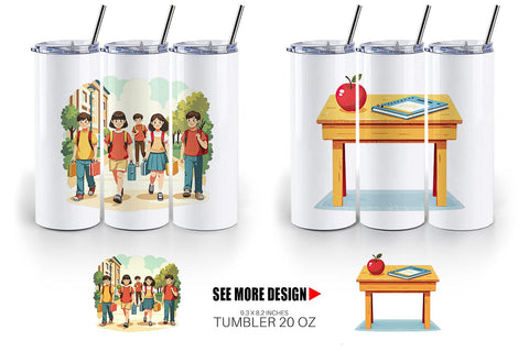Tumbler Vintage Classroom Sublimation artnoy 