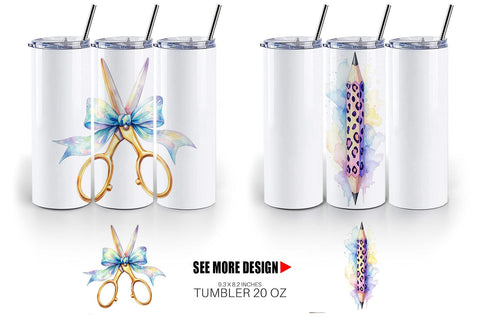 Tumbler Vintage Classroom Supplies Sublimation artnoy 