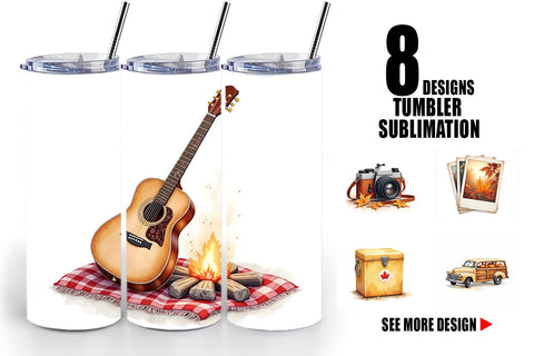 Tumbler Vintage Fall Road Trip Sublimation artnoy 