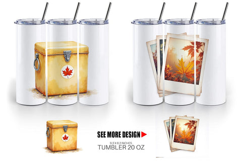 Tumbler Vintage Fall Road Trip Sublimation artnoy 