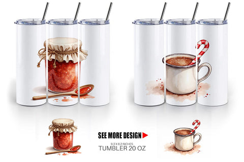 Tumbler Vintage Farmhouse Christmas Sublimation artnoy 