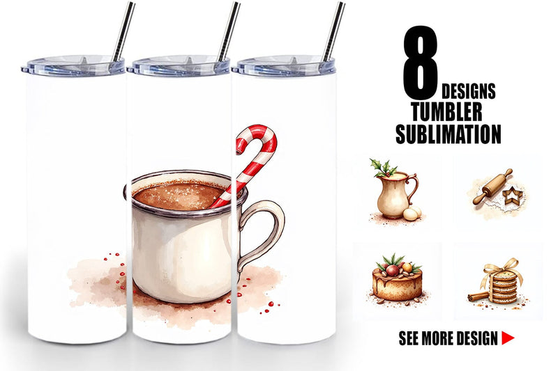 Tumbler Vintage Farmhouse Christmas Sublimation artnoy 