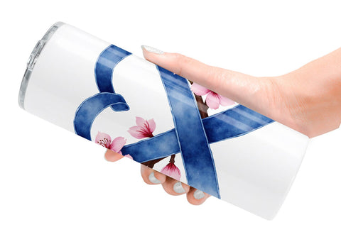 Tumbler Vintage Floral Bow Sublimation artnoy 