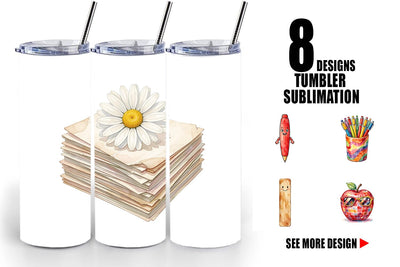 Tumbler Vintage Groovy Teacher Accessory Sublimation artnoy 