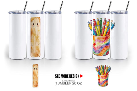 Tumbler Vintage Groovy Teacher Accessory Sublimation artnoy 