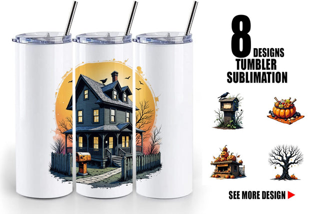 Tumbler Vintage Halloween Sublimation artnoy 