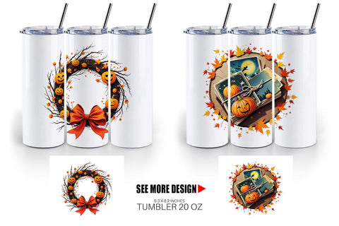 Tumbler Vintage Halloween Sublimation artnoy 
