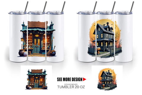 Tumbler Vintage Halloween Sublimation artnoy 