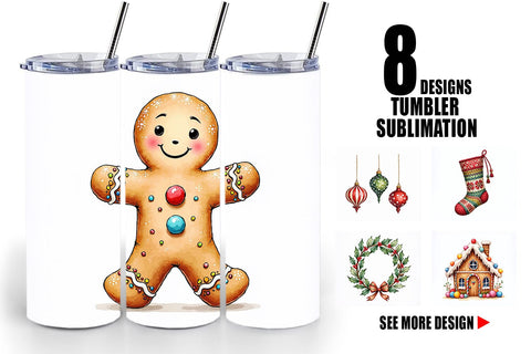 Tumbler Vintage Nordic Holiday Sublimation artnoy 