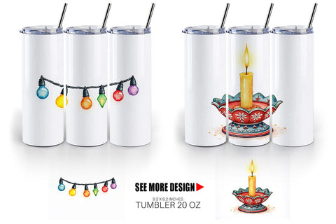 Tumbler Vintage Nordic Holiday Sublimation artnoy 
