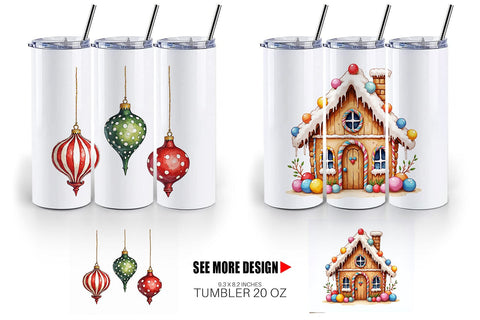 Tumbler Vintage Nordic Holiday Sublimation artnoy 