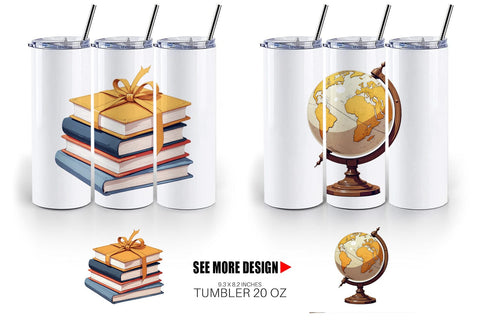 Tumbler Vintage School Day Sublimation artnoy 