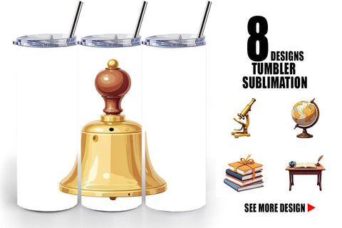 Tumbler Vintage School Day Sublimation artnoy 