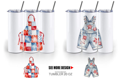 Tumbler Vintage USA Patchwork Accessories Sublimation artnoy 