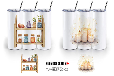 Tumbler Vintage Witchy Vibes Sublimation artnoy 